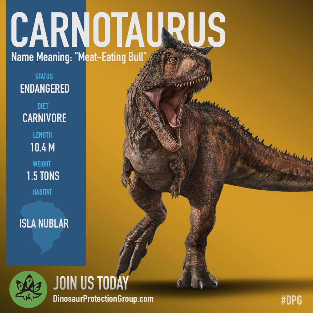 Carnotaurus sastrei (S/F) – Jurassic-Pedia