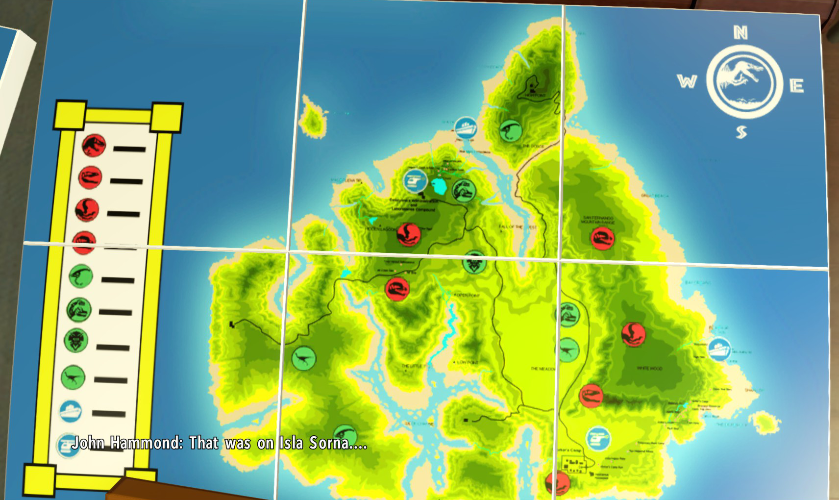 JW Lego Isla Sorna Map – Jurassic-Pedia